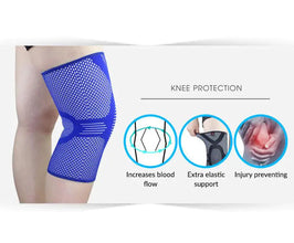 Lightweight Breathable Knitted Knee Support for Sports