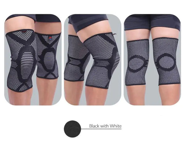 Lightweight Breathable Knitted Knee Support for Sports
