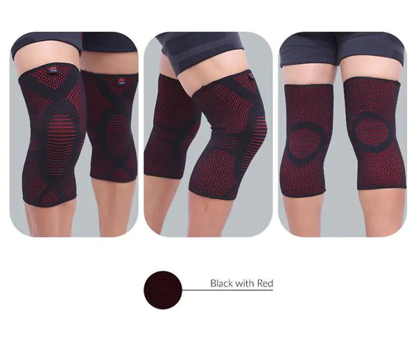 Lightweight Breathable Knitted Knee Support for Sports